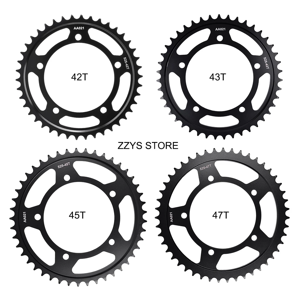 1pc 525 42T 43T 45T 47T 42 43 45 47 Tooth Rear Sprocket Gear Staring Wheel Cam For Triumph 865 Bonneville Steve Mc Queen Edition