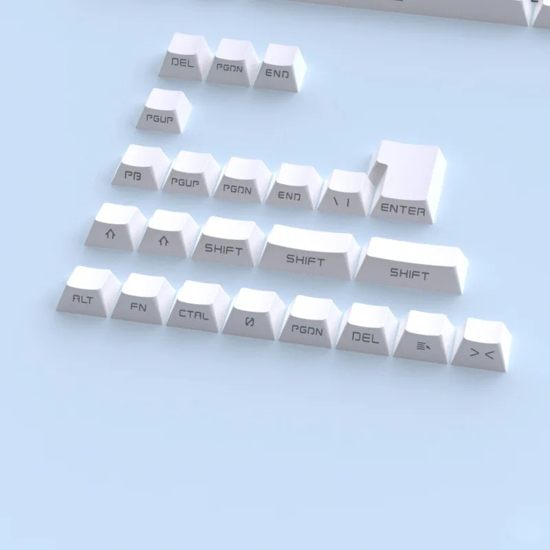

Personalized Keycap 0EM Height Keycap White ABS Small Full Set Side Engraved Character Luminous 131 Keys