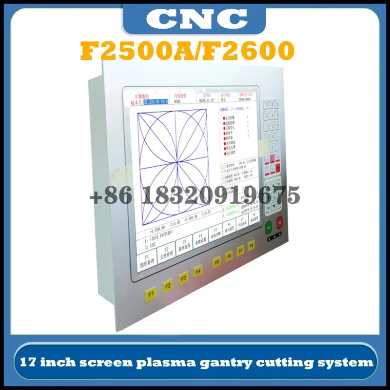 CNC Plasma Flame Gantry Cutting Machine Controller Fangling F2500A F2600 2-Axis Control Operating System