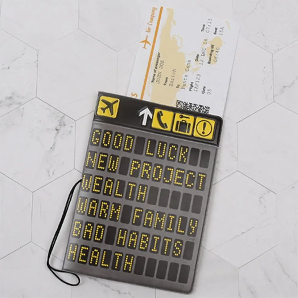 Multicolor 3D Pattern Passport Cover Audio Tape Camera Piano Post Ticket Clamp Travel Accessories Multi-function ID Card Holder
