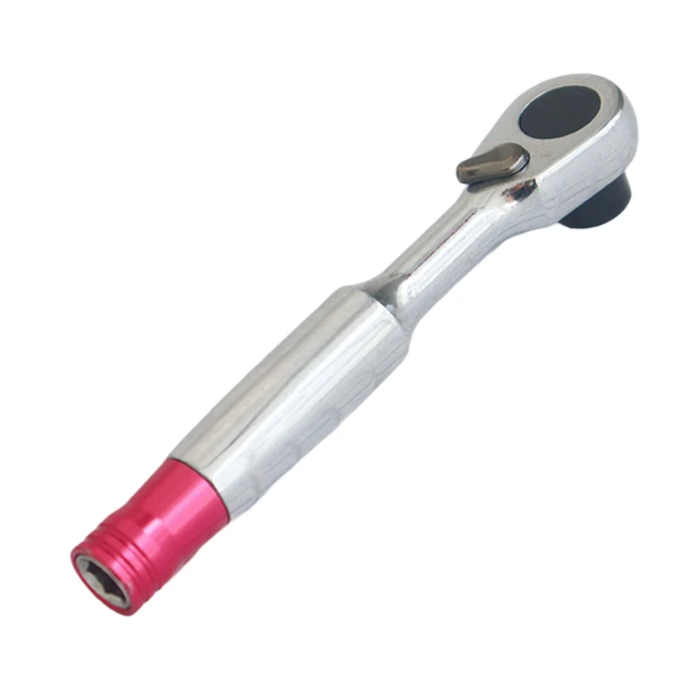 Delicate Workmanship For General Repair 1/4-Inch Bit Wrench Compact Ratchet Wrench Forward And Reverse Functions