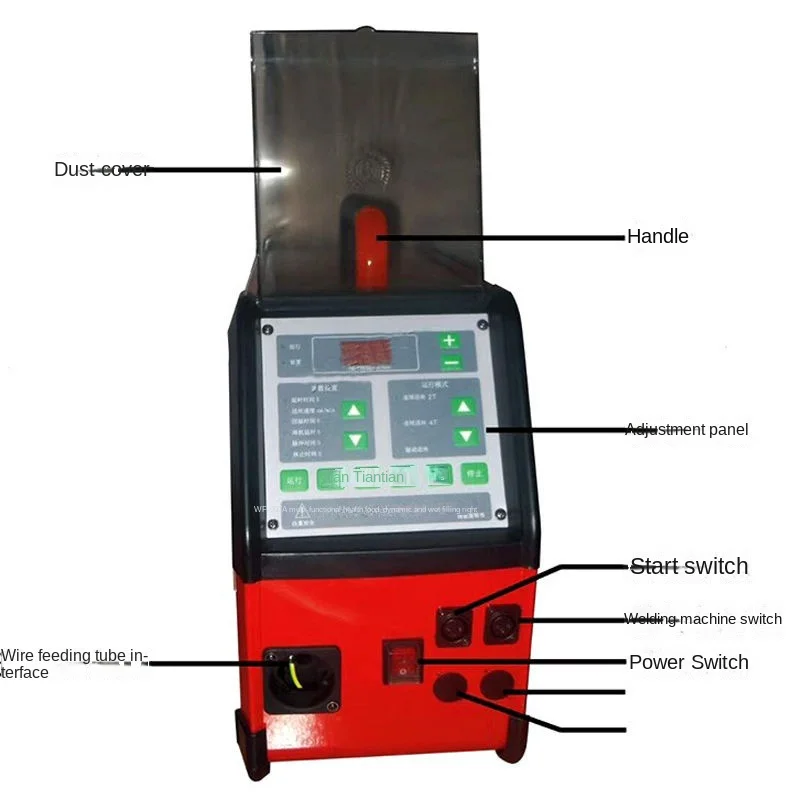 WF-007A Tig Cold Wire Feeder Feeding Machine Digital Controlled for Pulse Tig Welding 220V / 110V English Panel