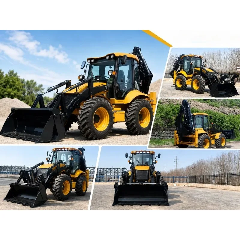 Heavy Duty Tractor Loader Backhoe TLB With Flexible Operation, Ideal For Digging Loading And Land Clearing