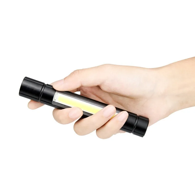 Dual-Light Mini LED Zoomable Flashlight - Super Bright, USB Rechargeable, Long Battery Life, COB Side Light, Compact & Portable