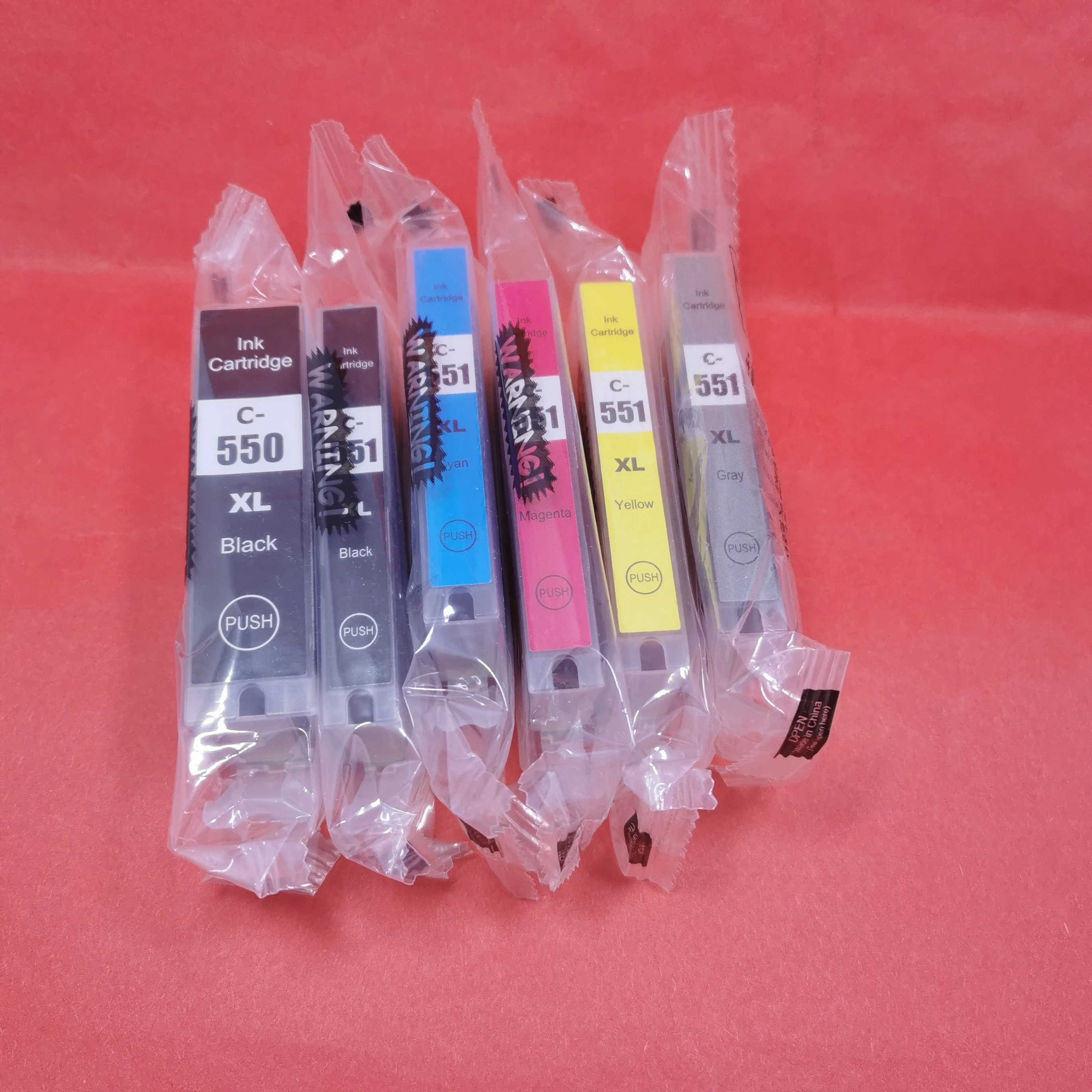 Compatible Ink Cartridge PGI-550XL PGI-550 CLI-551 for Canon PIXMA MG5450 MG5550 MG5650 MG6350 MG6450 MG6650 MG7150 MG7550 MX925