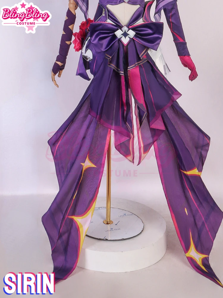 Game Honkai Impact 3 Magic Girl Cosplay Sirin Costume Sirin Cosplay Costume Halloween Dress and Sirin Cosplay Wig