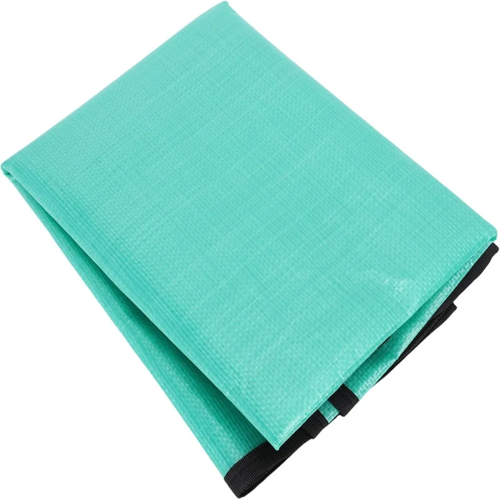 Durable PE Landscape Pruning Tarp 100 X 100 Cm Green Tree Trimming Tarp Large Waterproof Garden Leaf Catcher Mat Shrub Trimming