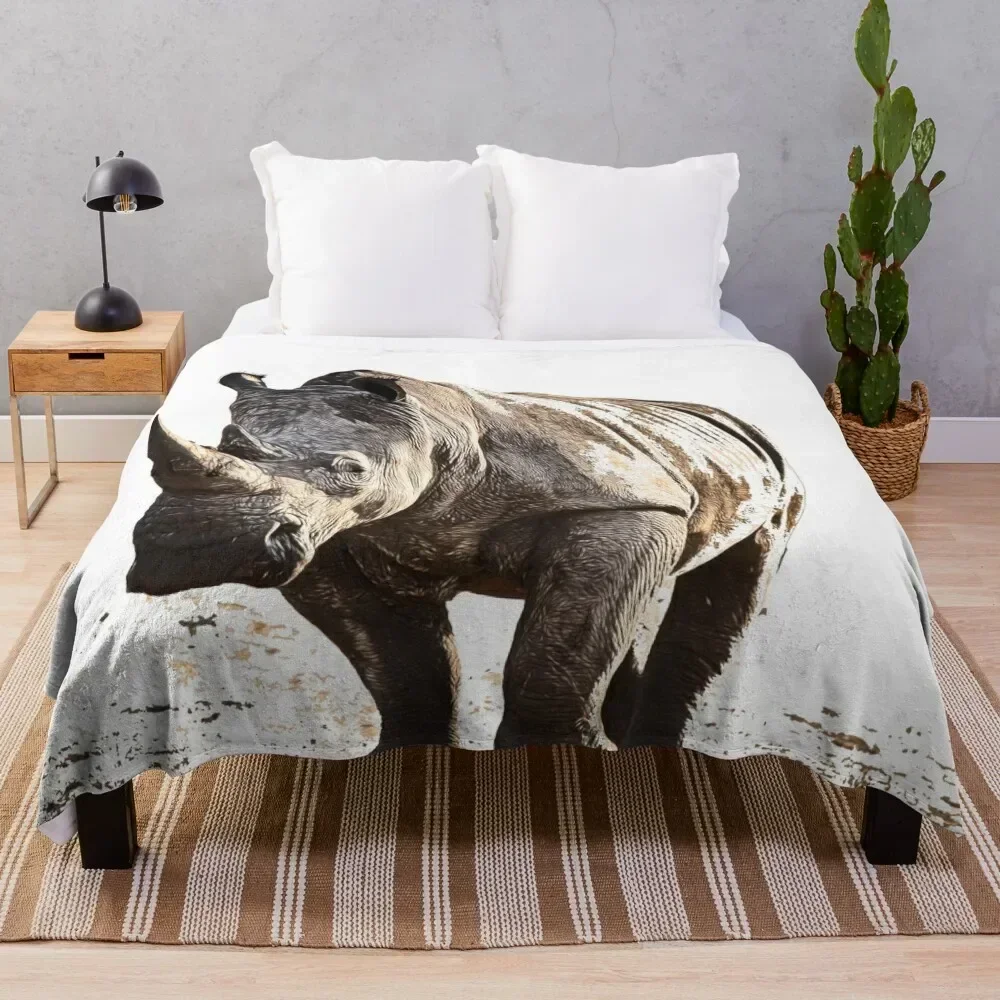 

Rhino Throw Blanket