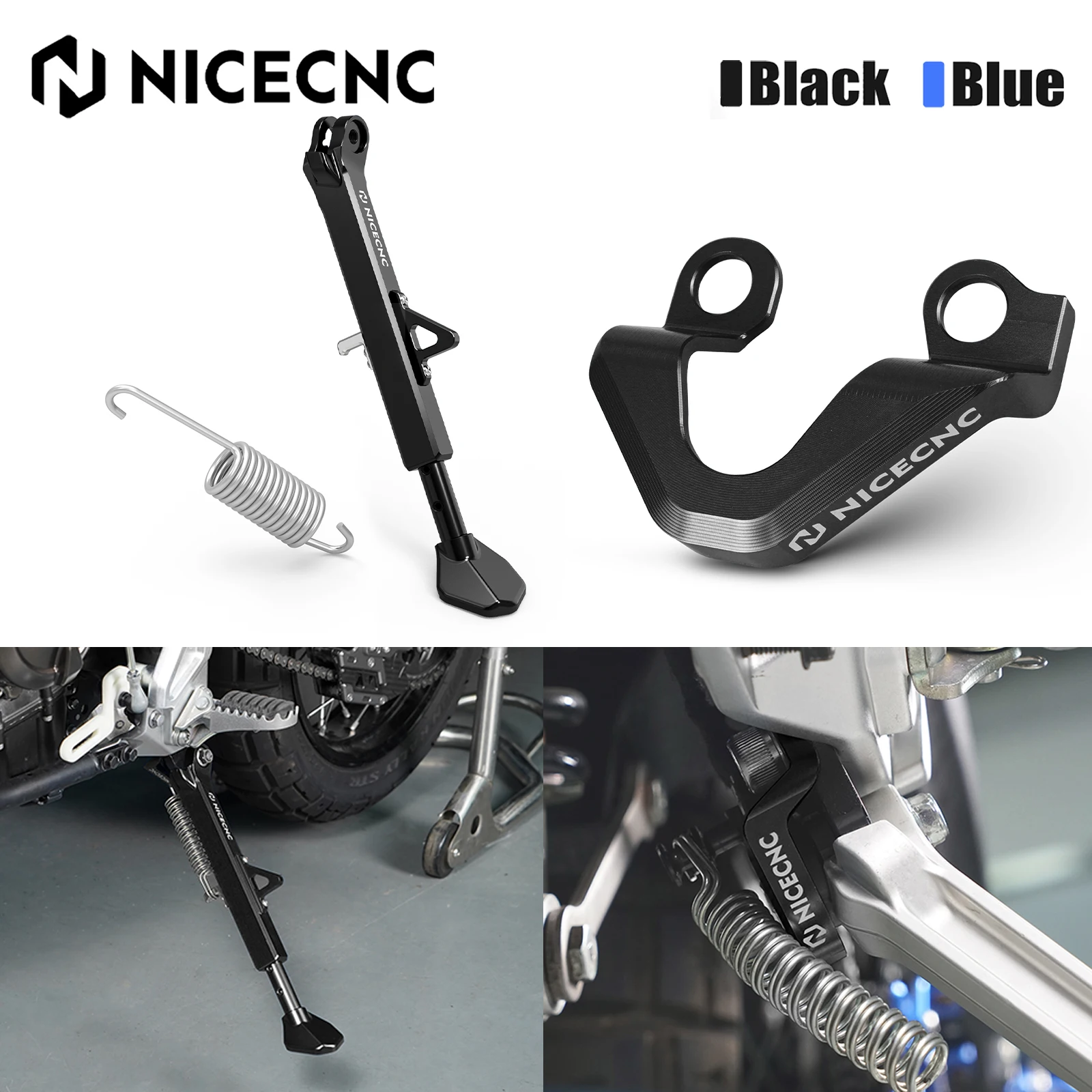 

For 2019-2024 Yamaha Tenere 700 XTZ 700 XTZ700 Adjustable Side Stand Kickstand Spring Switch Protection Rally Edition 2020-2024