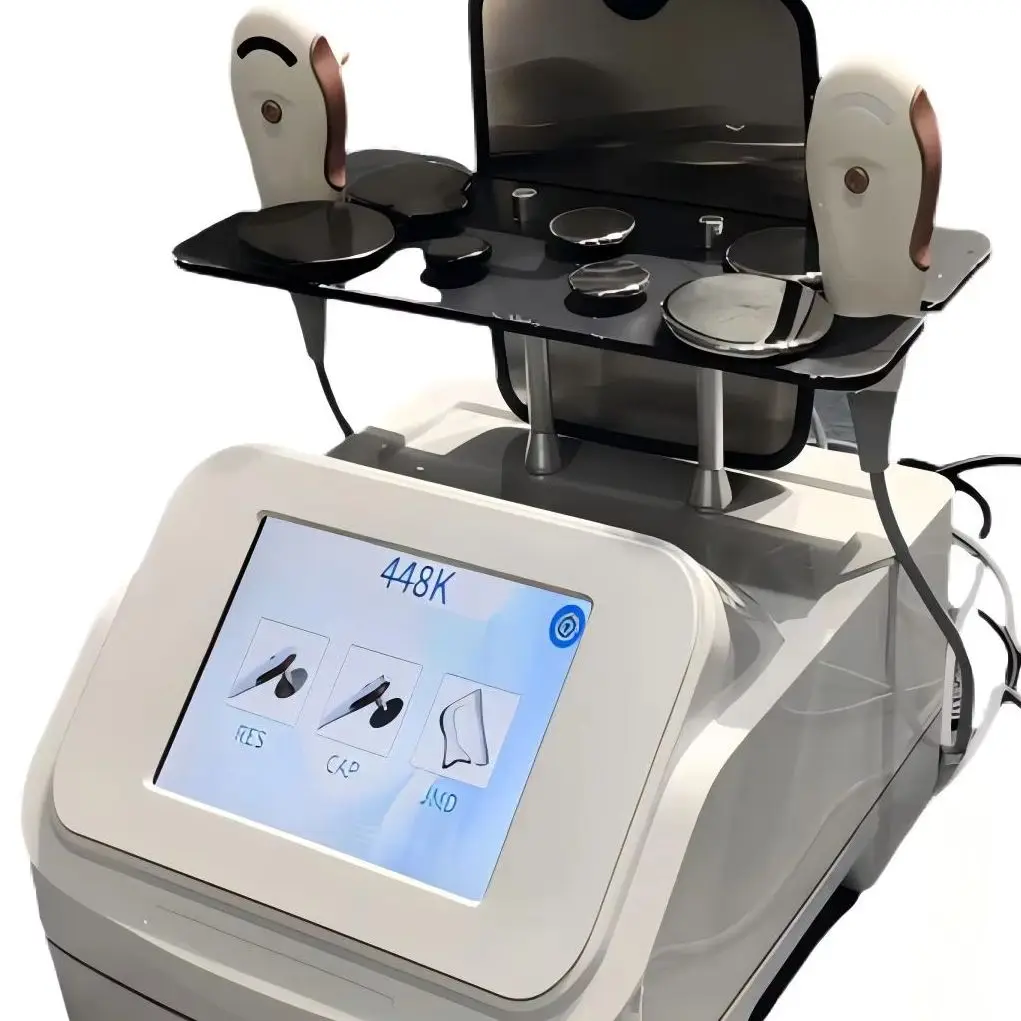 448KHz Tecar Therapy RF Machine CET RET Body Slimming Skin Tightening Pain Relief Cellulite Reduction Face Spa Clinic Equipment