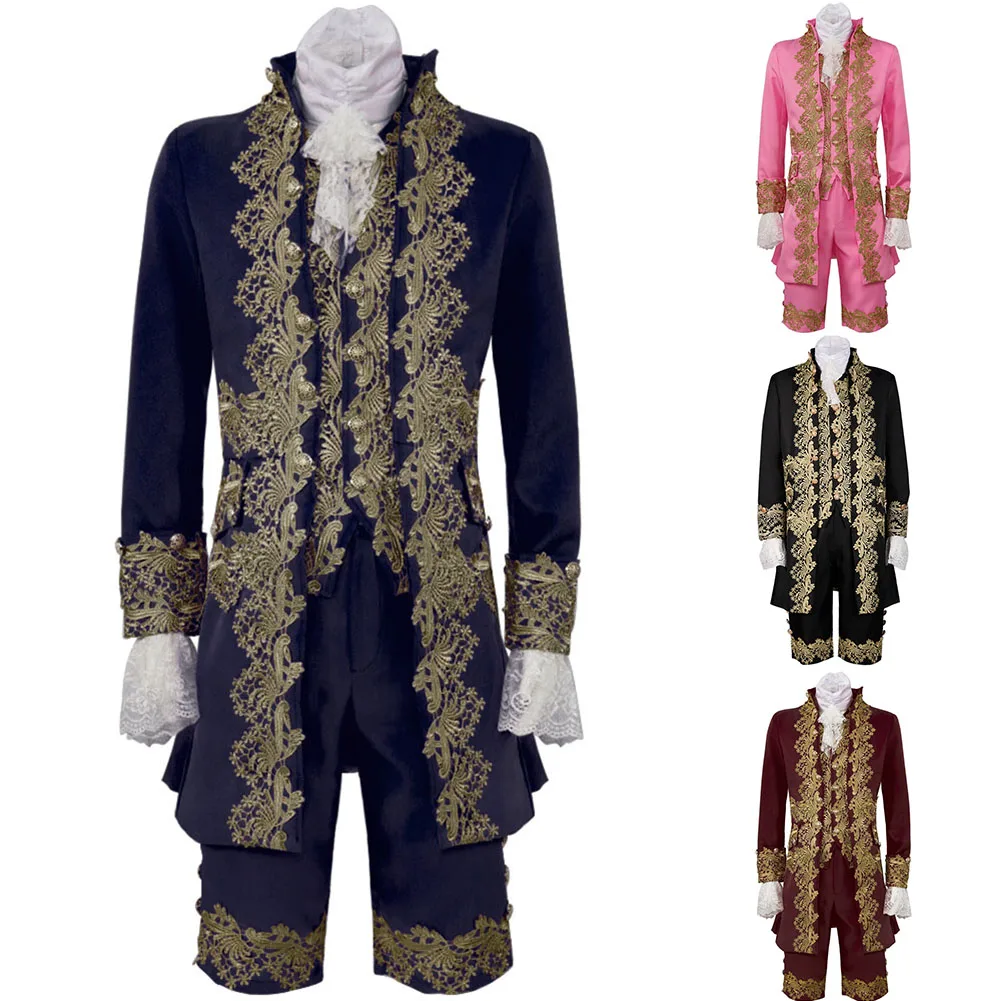 Men British Gentleman Victorian Suit Victorian Renaissance Tudor Rococo Outfit Frock Coat Uniform Renaissance Costume Homme