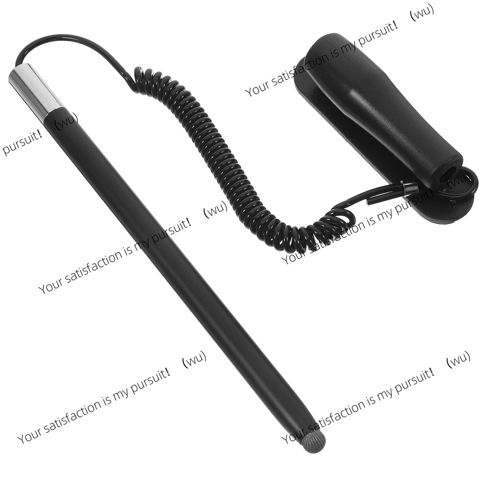 

Spring Pen Black Stainless Steel Retractable Stylus Touch Screen Child Tablet Universal Soft Tip High Precision Multifunctional