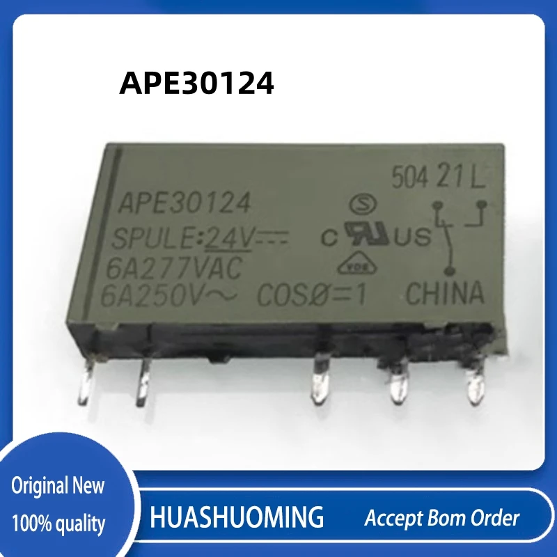 2PCS/Lot  New  APE30024  30024    APE30124  30124   24VDC 6A 5PINS