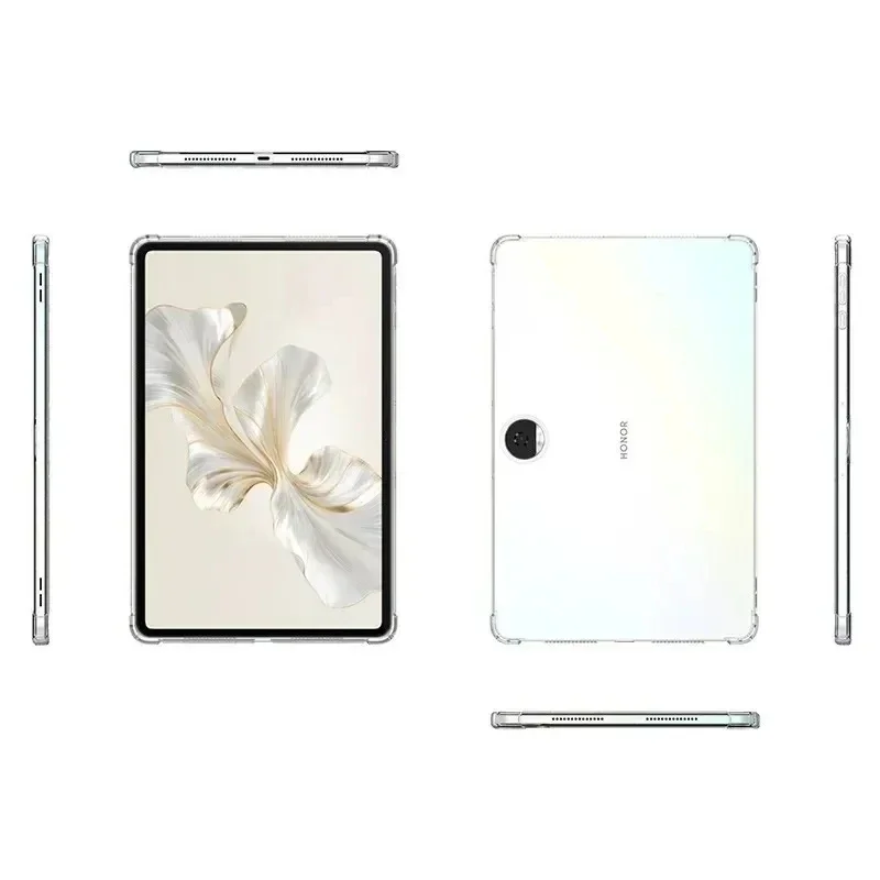 Étui transparent pour Huawei Honor Pad 9 HEY2-W09 HEY2-W19 12.1 2024 étui souple en TPU Airbag tablette couverture Funda