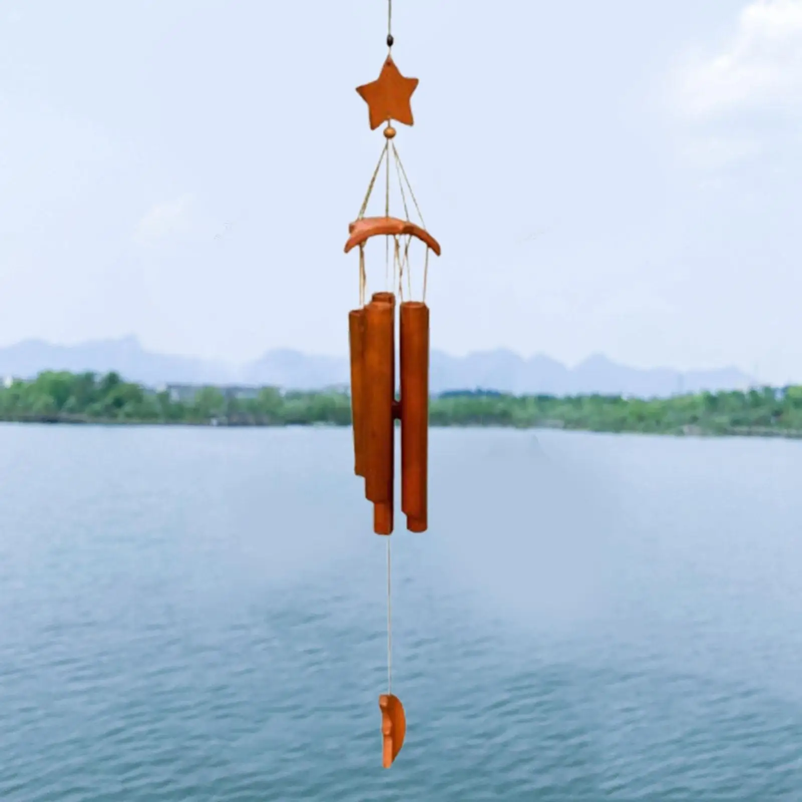 الخيزران الرياح الدقات حديقة الرياح الرنين يبارك الموسيقى الزخرفية هدية Windchime لغرفة الشرفة فناء الشرفة حديقة