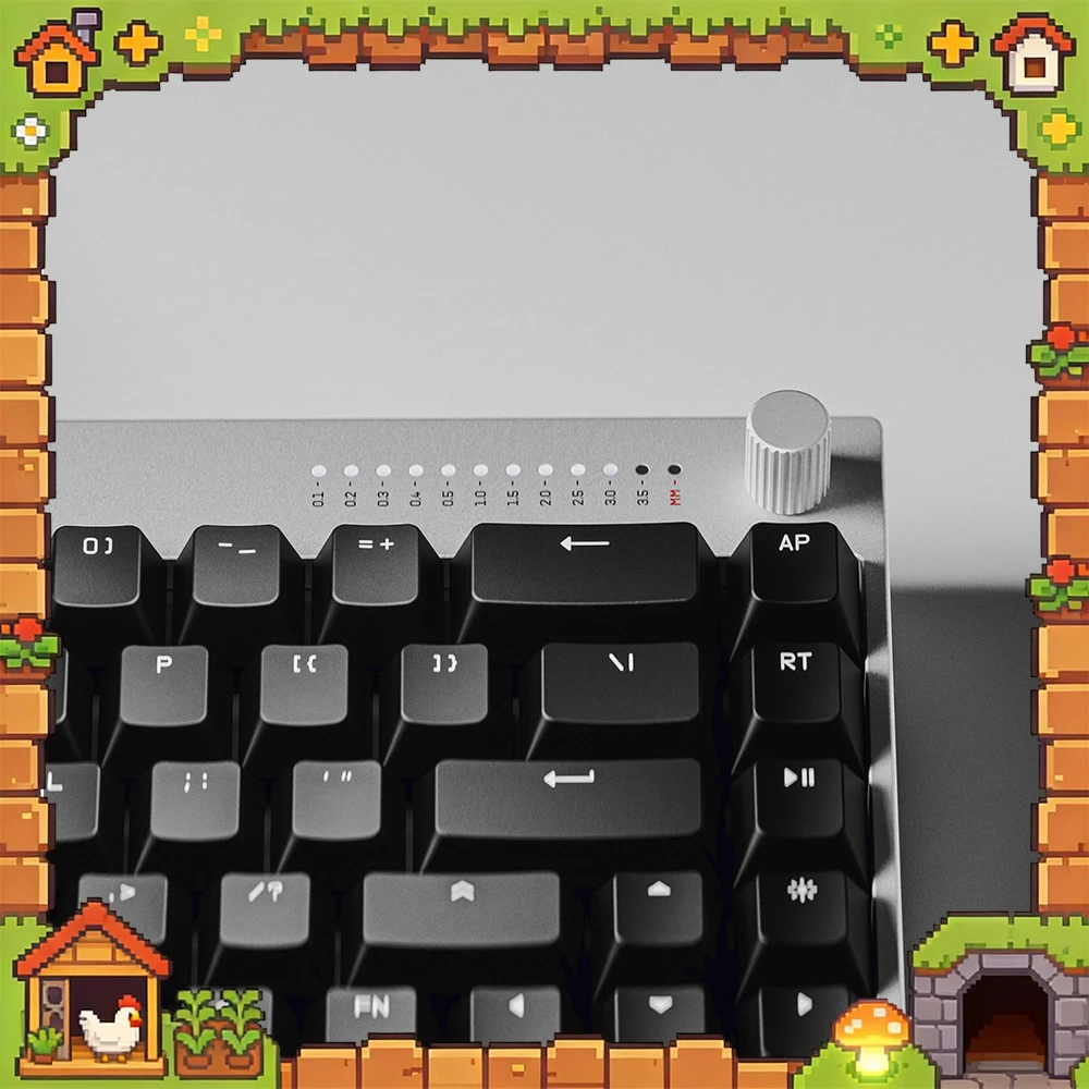 WALLHACK K-001 Magnetic Switch Gaming Keyboard, 8000Hz Polling Rate, Hot Swappable, 65% Layout Hall Effect Mechanical Keyboard