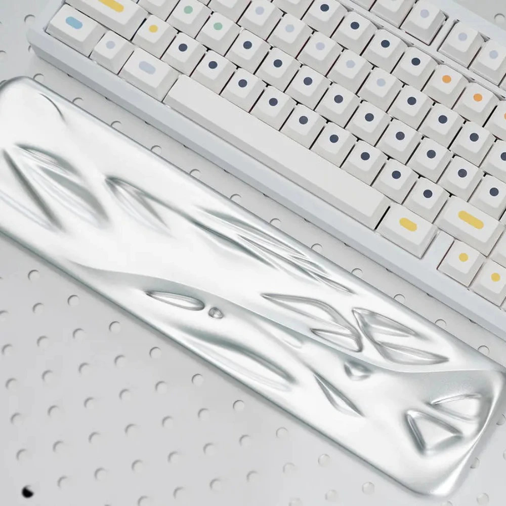 

MELETRIX X Elipsis-Mercury Hand Rest Aluminum Customized Mechanical Keyboard Accessories Wrist Rests for 65%/75% Keyboard Gift