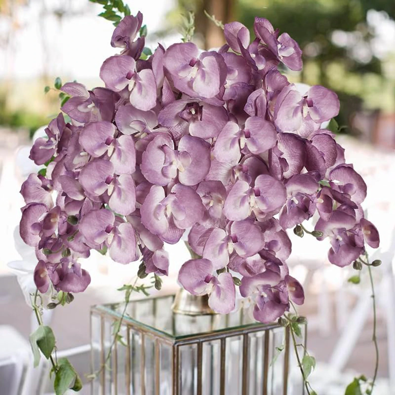 1 قطعة ثلاثية الأبعاد الزهور الاصطناعية فرع الحرير فراشة السحلية المنزل زهرية ديكور للطاولات الزفاف في الهواء الطلق حديقة العروس باقة إكليل هدية