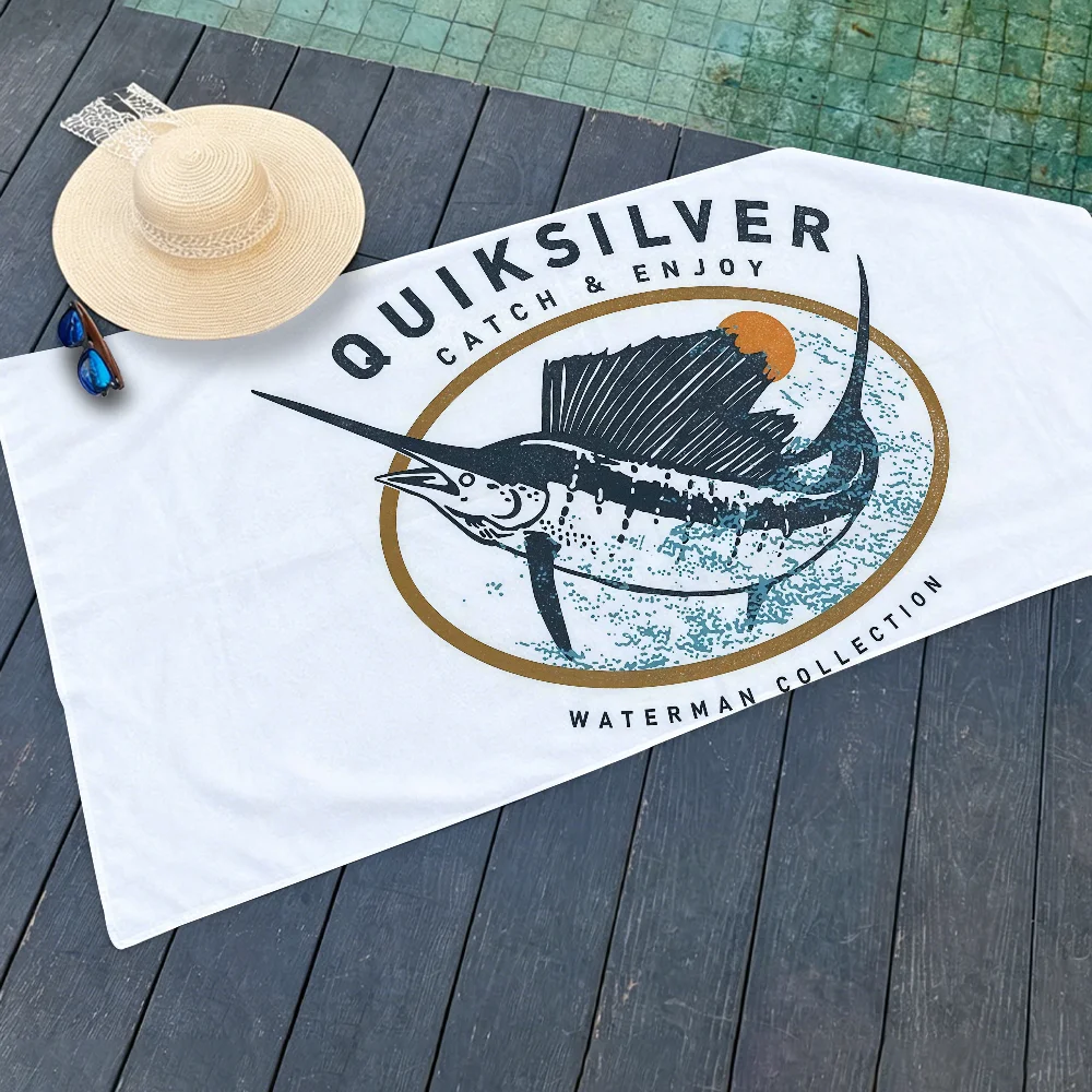 Fashion print Q-Quiksilver Towel Drying Bath Towel Applicable To Light Swimming Camping Yoga Beach Out