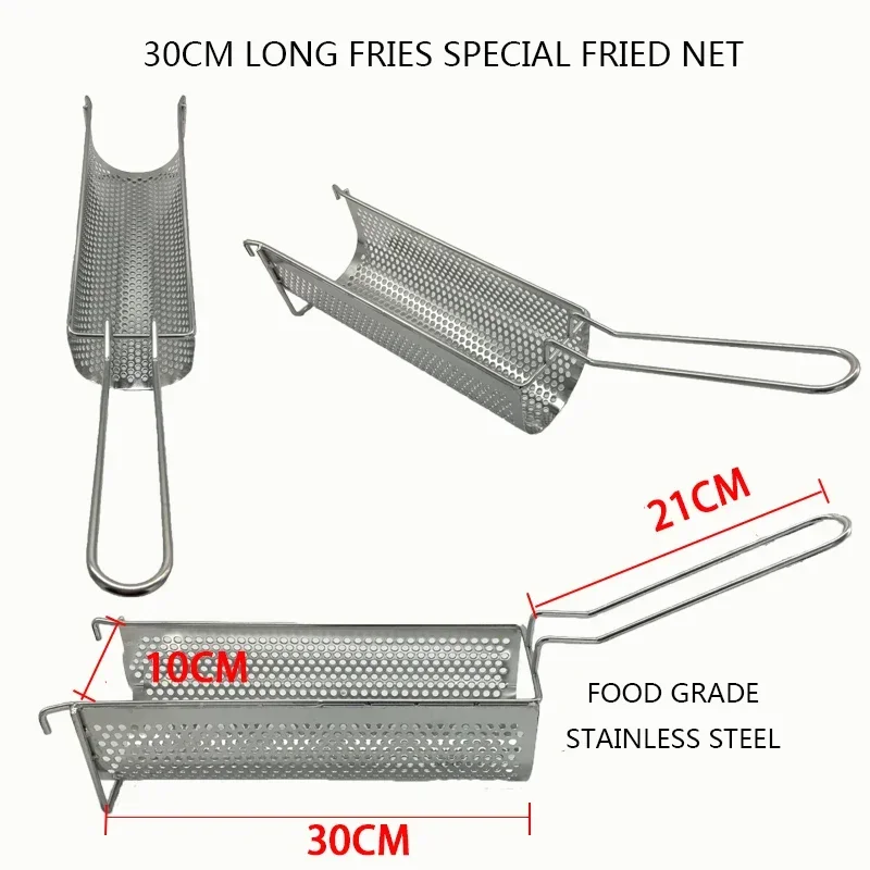 Extrusora De Batata De Aço Inoxidável, French Fries Press, Fritura Net, Espremedor Super Longo