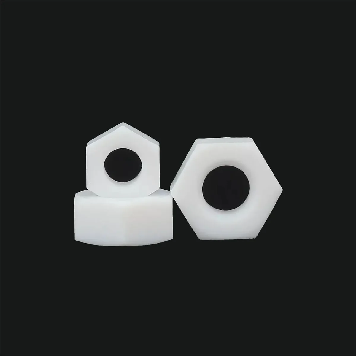 

PTFE Outer Hexagon Nut Acid And Alkali Resistant High Temperature And Corrosion Resistant Plastic Screw Cap M4-M24