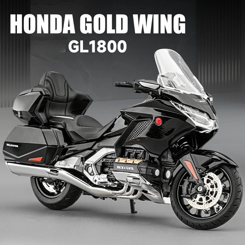 

1:12 GOLD WING GL1800 Alloy motorcycle model simulation shock absorption office desktop ornament