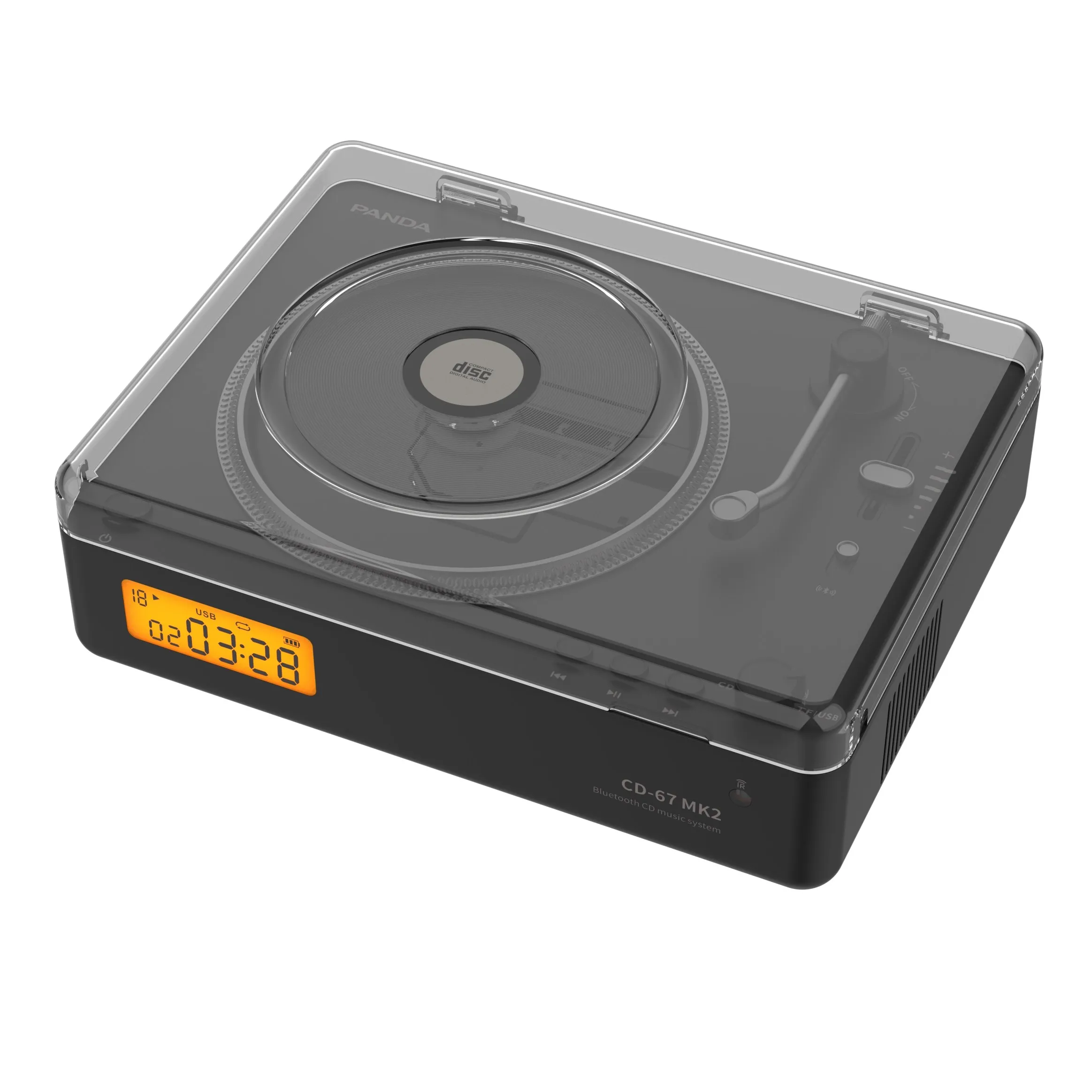 PANDA CD-67 MK2 Wireless CD Player Portable Wireless Music Player HIFI Album CD ROM Simple Advanced For CD Player Gifts