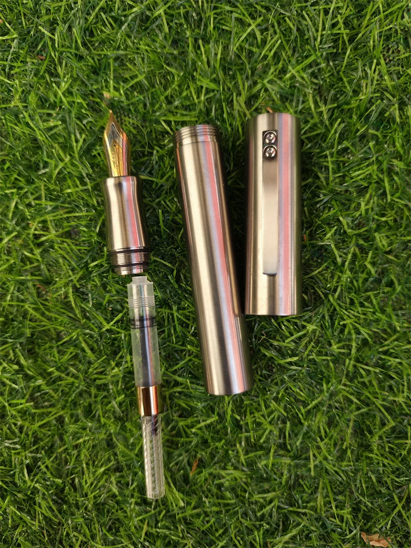 Large Capacity Wingsung NO.9 F/M/B Jinhao NO.8 Nib Huge Titanium Alloy Fountain Pen Leadership Business Writing Office Gift