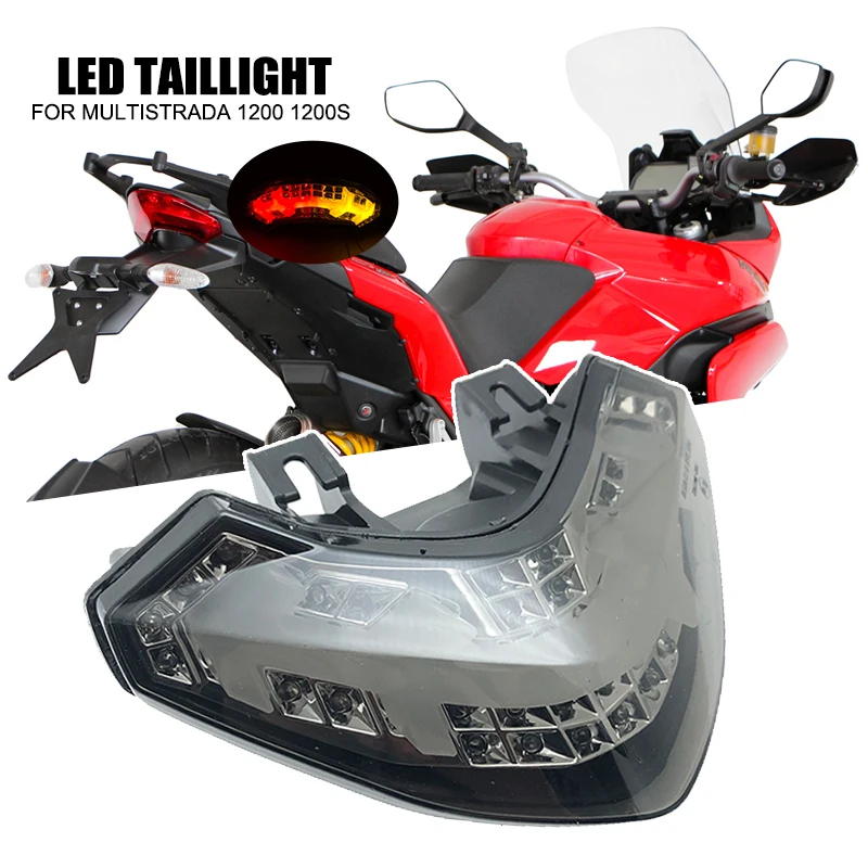 For DUCATI Multistrada 1200 1200S Turn Signals Light 2010-2014 2013 2012 Motorcycle Accessories LED Integrated Taillight Tail