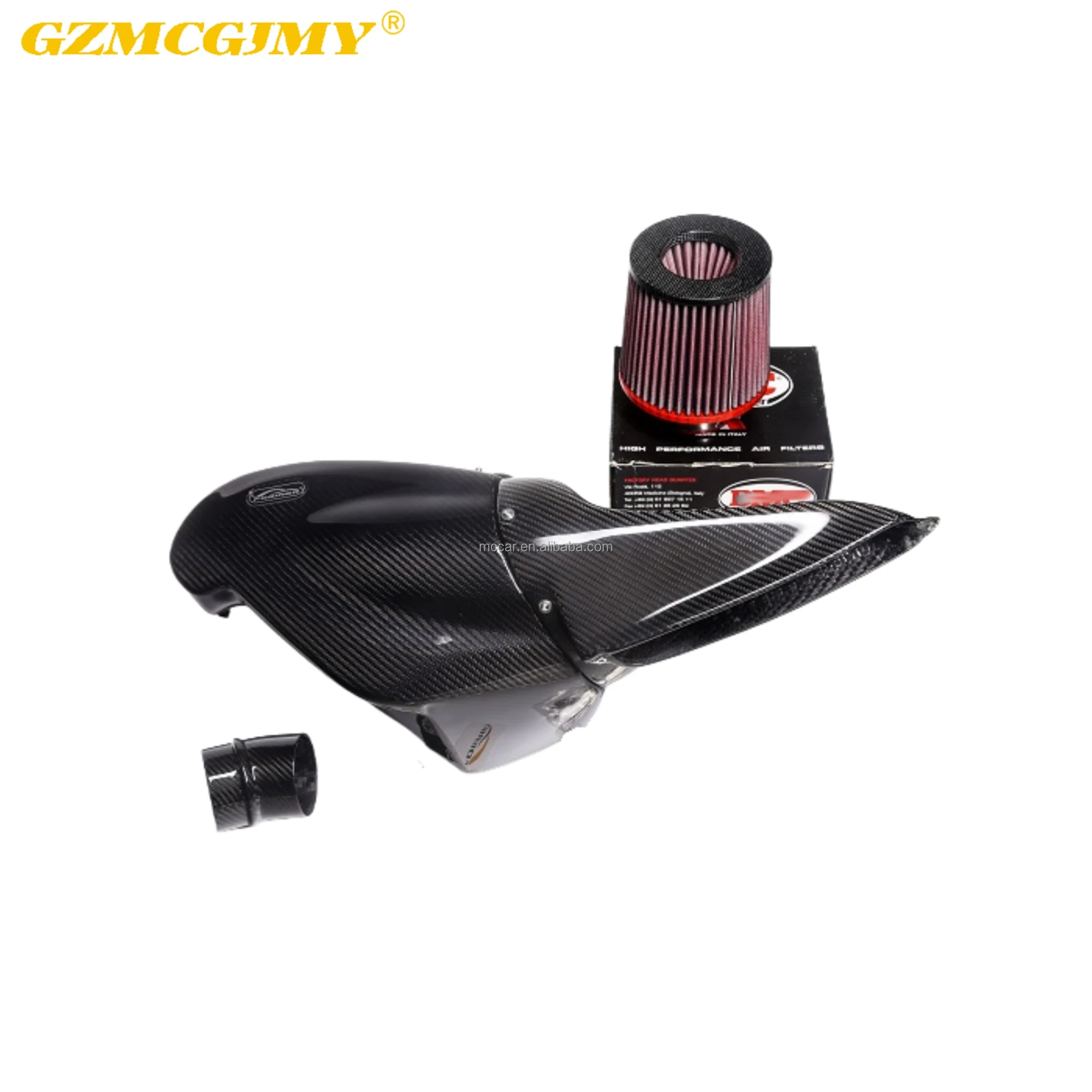 Faster Response Real Dry Carbon Air Intake Manifold For Audi A6 A7 1.8T 2.0T 2016-18 Racing Version Cold Air Intake System