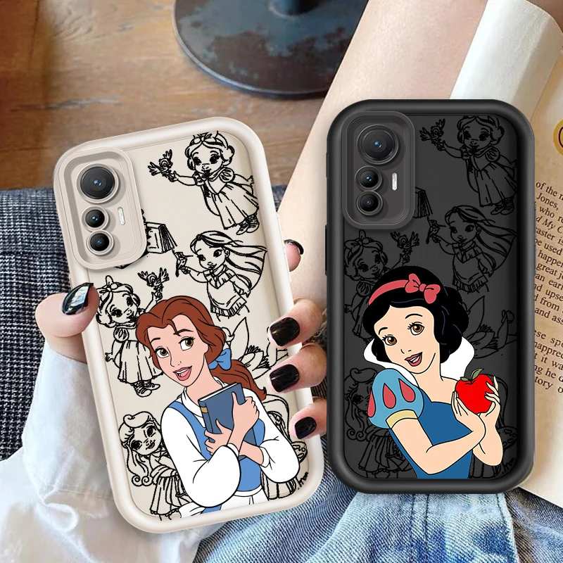 Disney Princess Beautiful Eye Ladder For Xiaomi MI 14 12T 11 Lite Poco M3 X5 X4 F5 F4 F3 F2 GT Pro 5G Back Phone Case