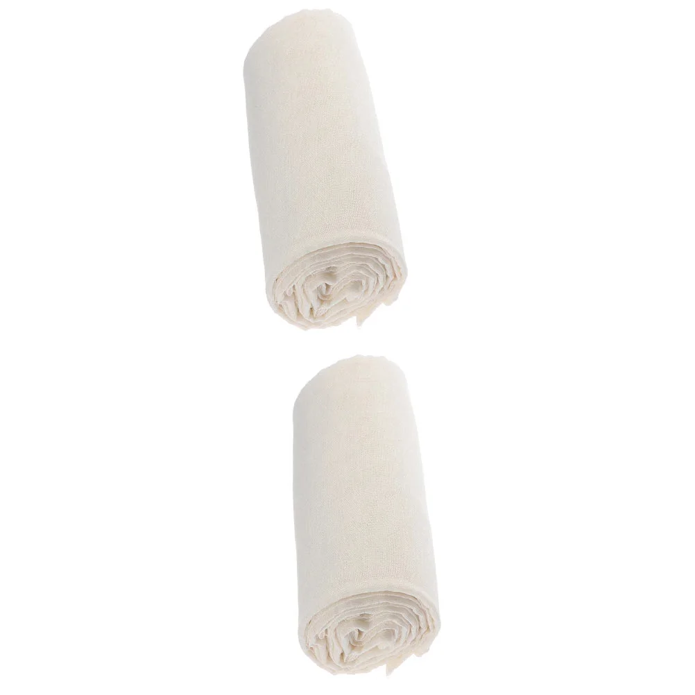 

2 Pcs Cheese Filter Cloth Gauze Cheeseits for Tofu Milk Curd Practical Making Tool Filtering Fabric Accessory