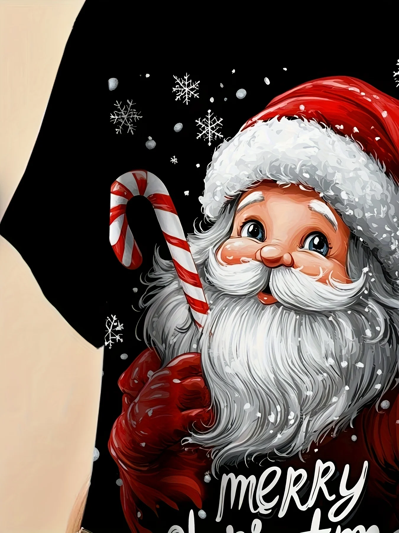 Women'S Santa Claus Print T-Shirt Breathable Round Neck Short Sleeve Summer Top with Candy Cane Snowflake Design Y2k Clothes Top
