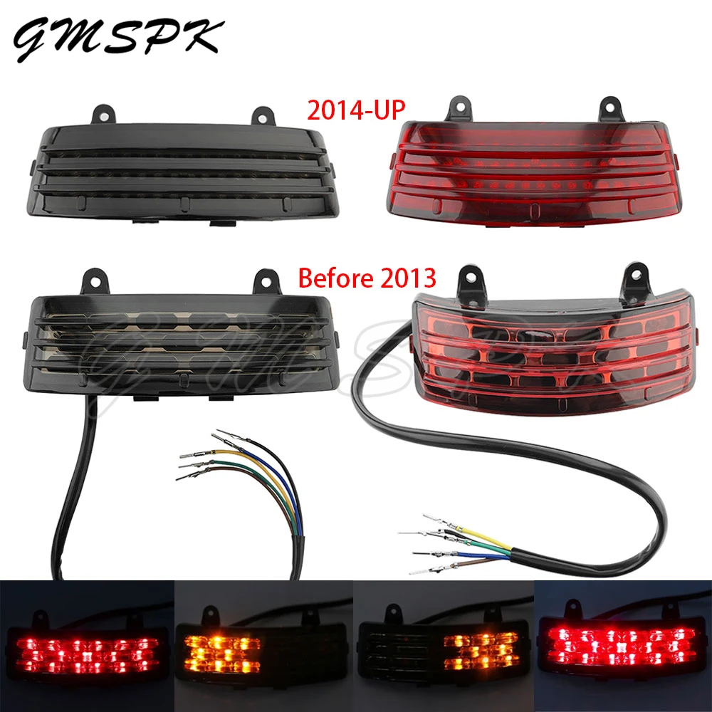 

Motorcycle Tri-Bar Fender LED Running Tail Brake Signal Light Lamp Fit for Harley Touring Street Glide Road FLHX FLTRX FLHXS