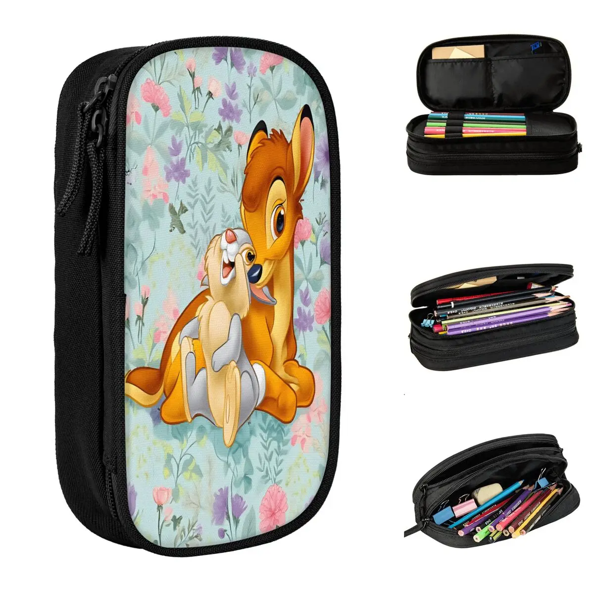 estojo-de-lapis-legal-bambi-humper-estojo-escolar-para-meninos-e-meninas-organizador-grafico-de-material-escolar-com-ziper