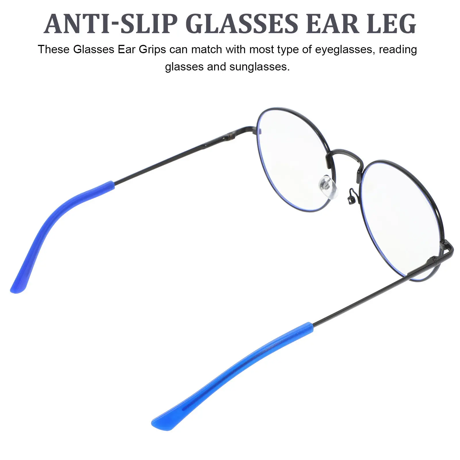 Eyeglass Temple Tips Silicone 12 Pairs Anti Slip Ear Cushions Glasses Grips Retainers Accessories
