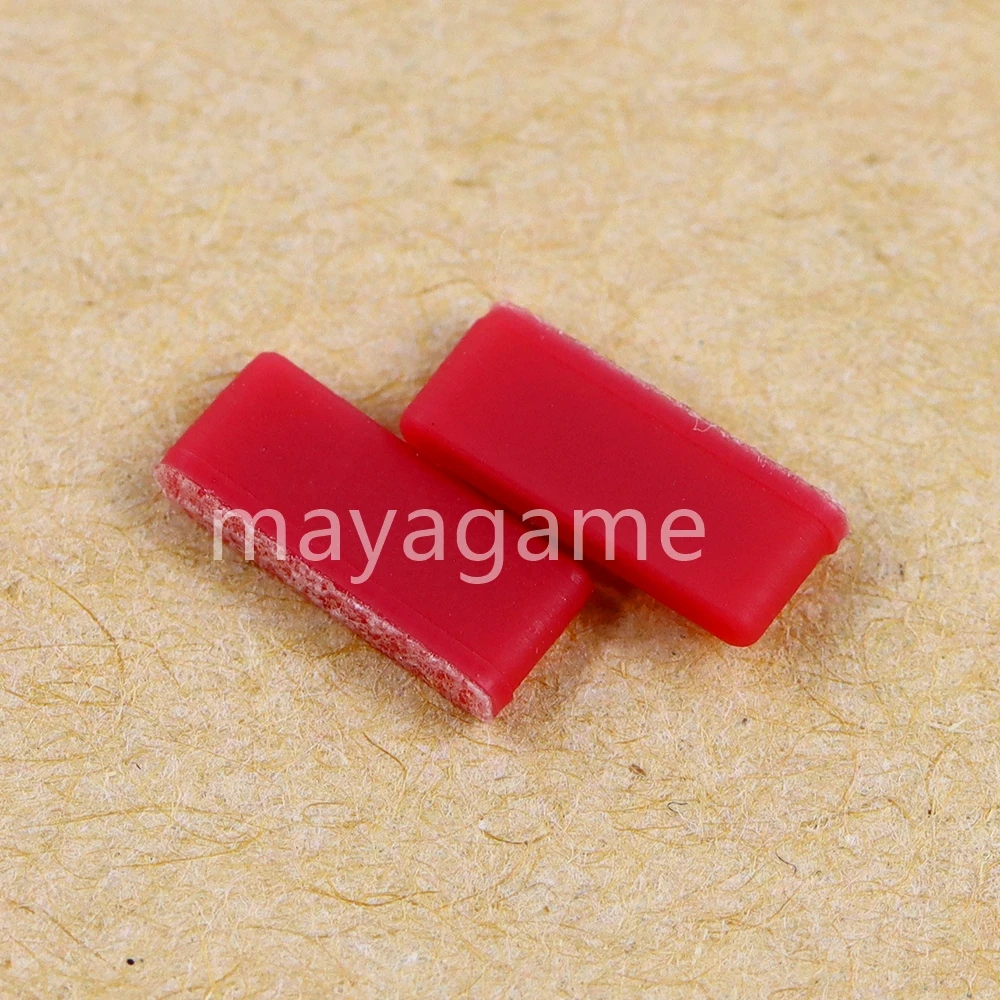 1 คู่ซิลิโคนหน้าจอด้านบนแผ่นกาว Anti-DUST Plug แจ็คป้องกันฝุ่นสําหรับ Nintendo 3DS ฝาครอบ