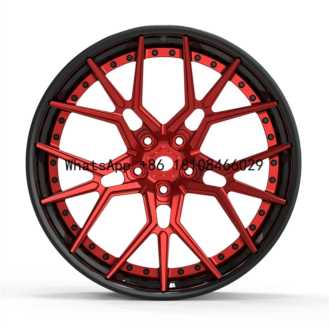 

custom 2 piece forged wheels 18 19 20 21 22 inch wheels 5x120 5x112 6061T6 passenger car wheels