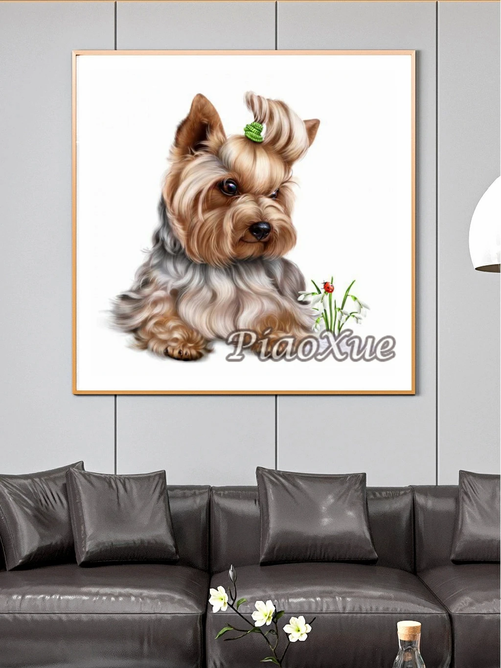 Cute Pet Animal 5D Diamond Painting Yorkshire Terrier Dog Pomeranian  Diamond Embroidery Cross Stitch Kit Handmade Craft