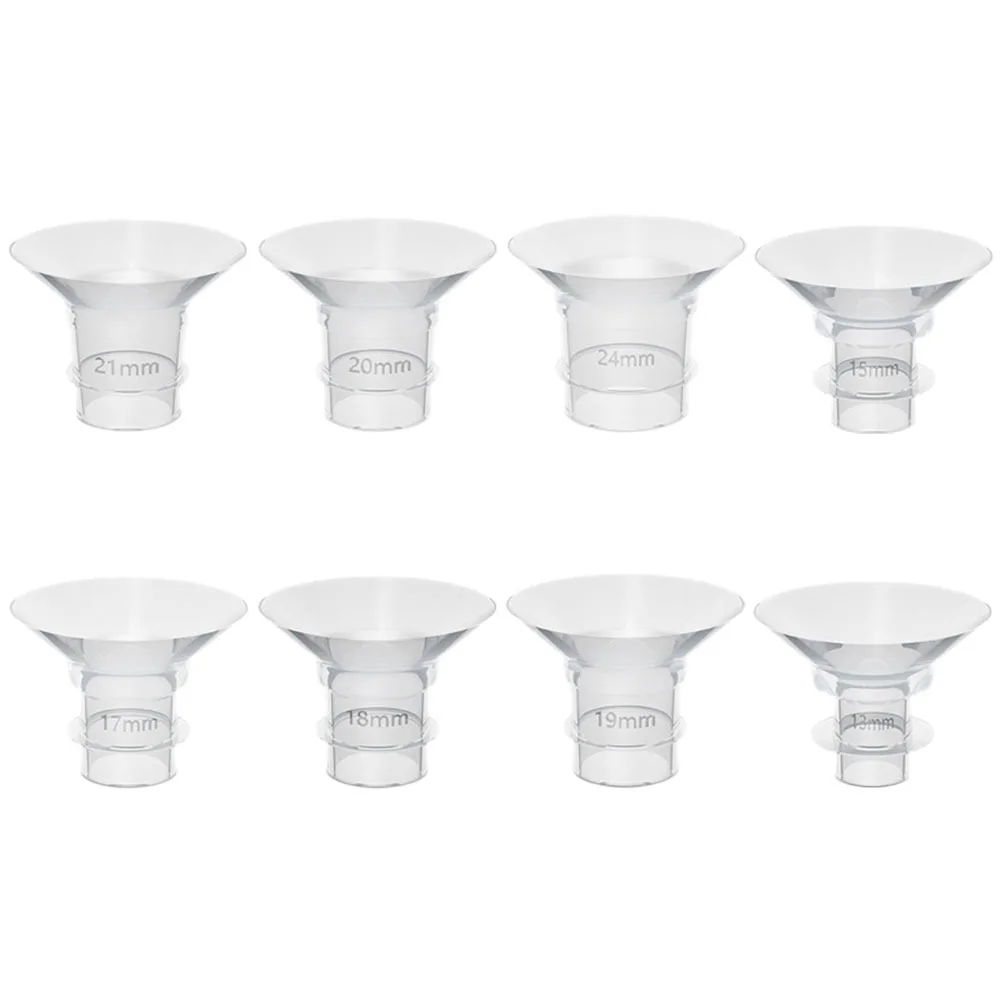 

8Pcs Universal Flange Inserts for Breast Pump 13Mm 15Mm 17Mm 19Mm 21Mm 24Mm Silicone Replacement Parts Comfortable Smooth Fit