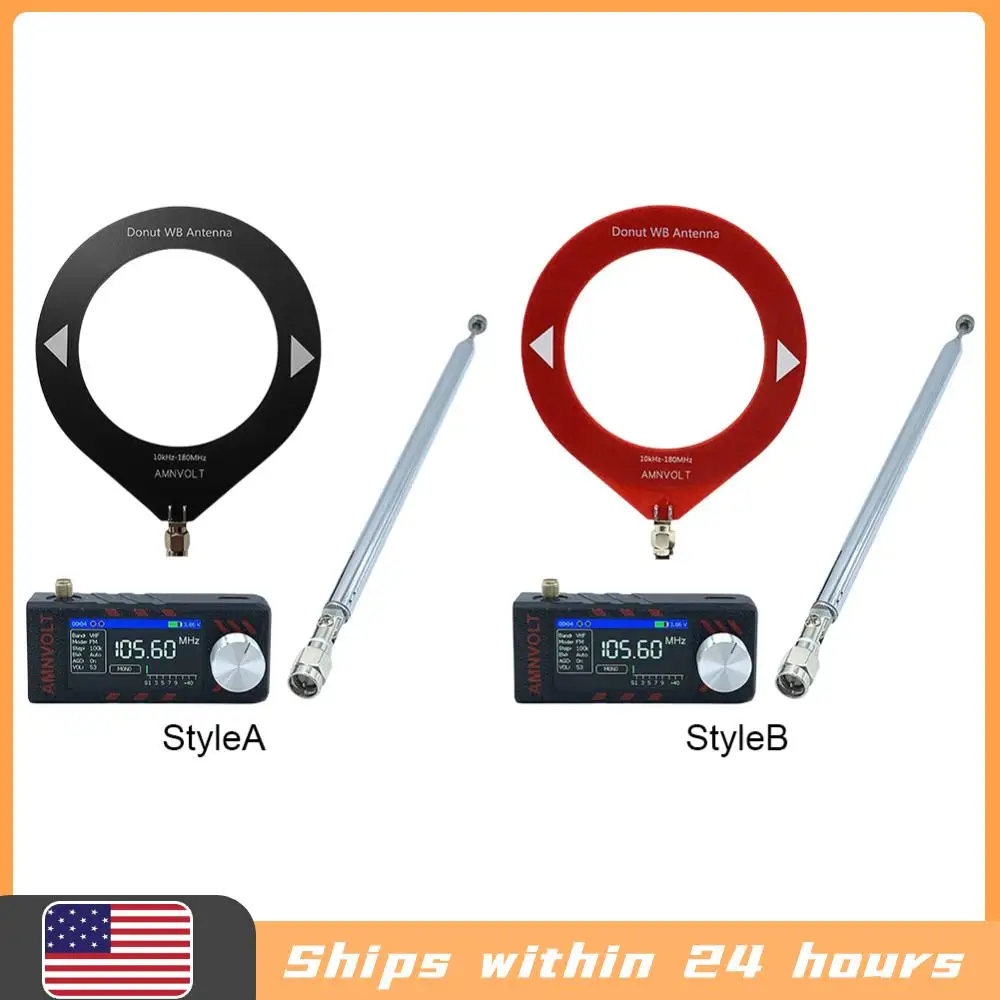 

Портативное радио SI4732 0.5-108 МГц, LSB USB AM FM, карманное мини-радио с 1.9-дюймовым IPS-экраном, FM/AM радио, HF SW MW VHF радио