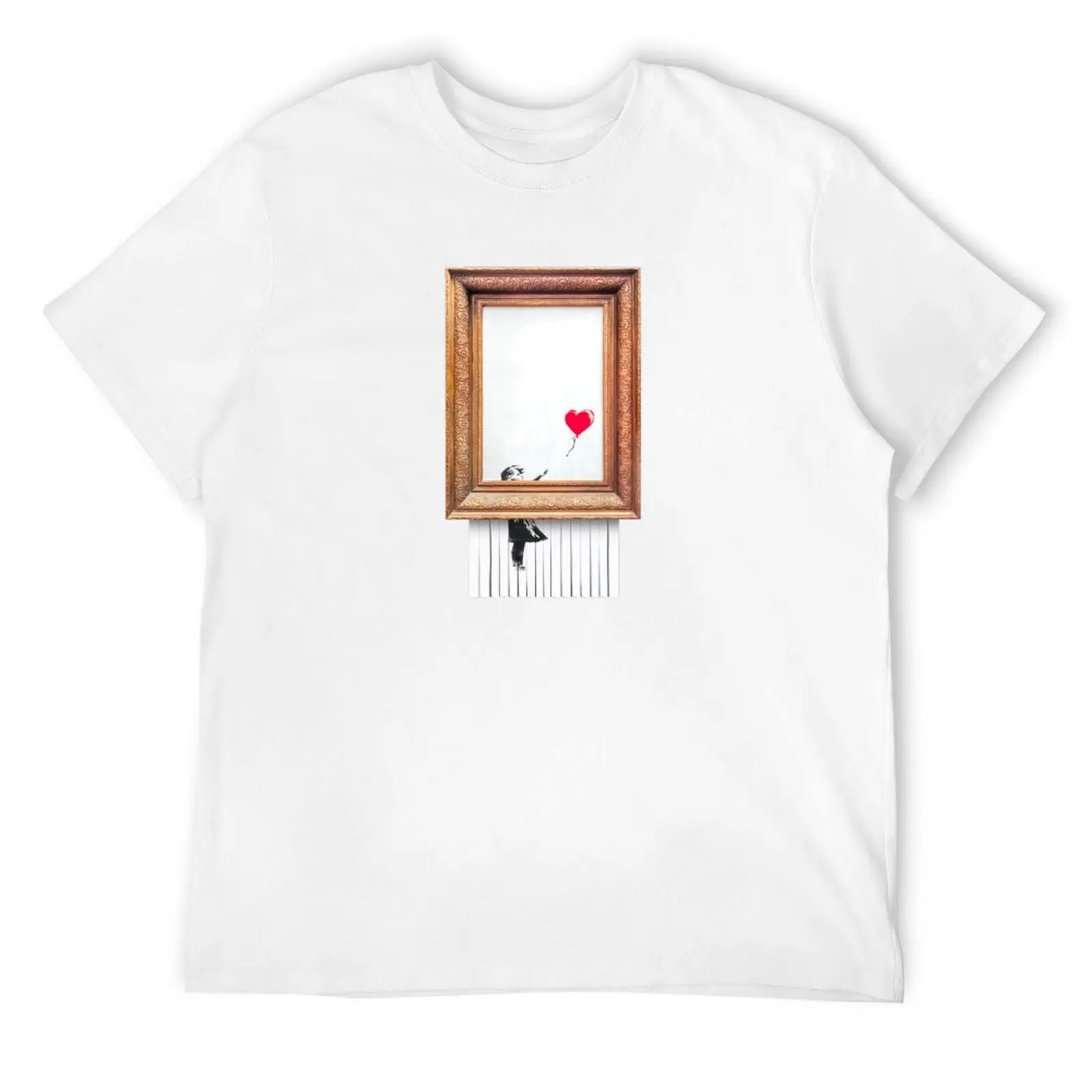 

Girl With Balloon Stencil Shredded Banksy Graffiti Tshirt Graphic London Bristol Art Gift Idea for Boys Girls Women Men T-Shirt