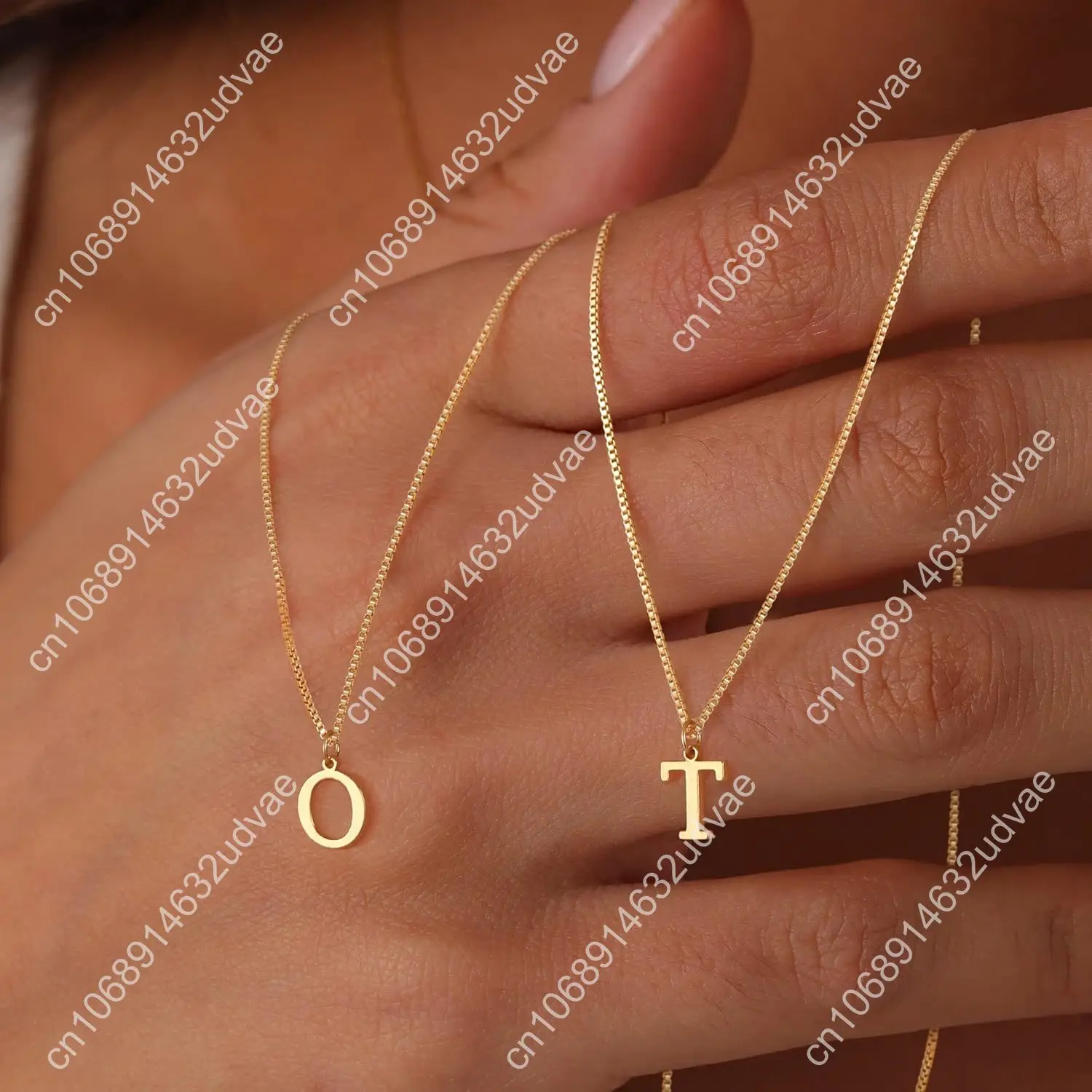 Золотые ожерелья Foxgirl с инициалами для женщин, изящное ожерелье с золотыми буквами, крошечное колье с подвеской A-Z, модное милое персонализированное ожерелье
