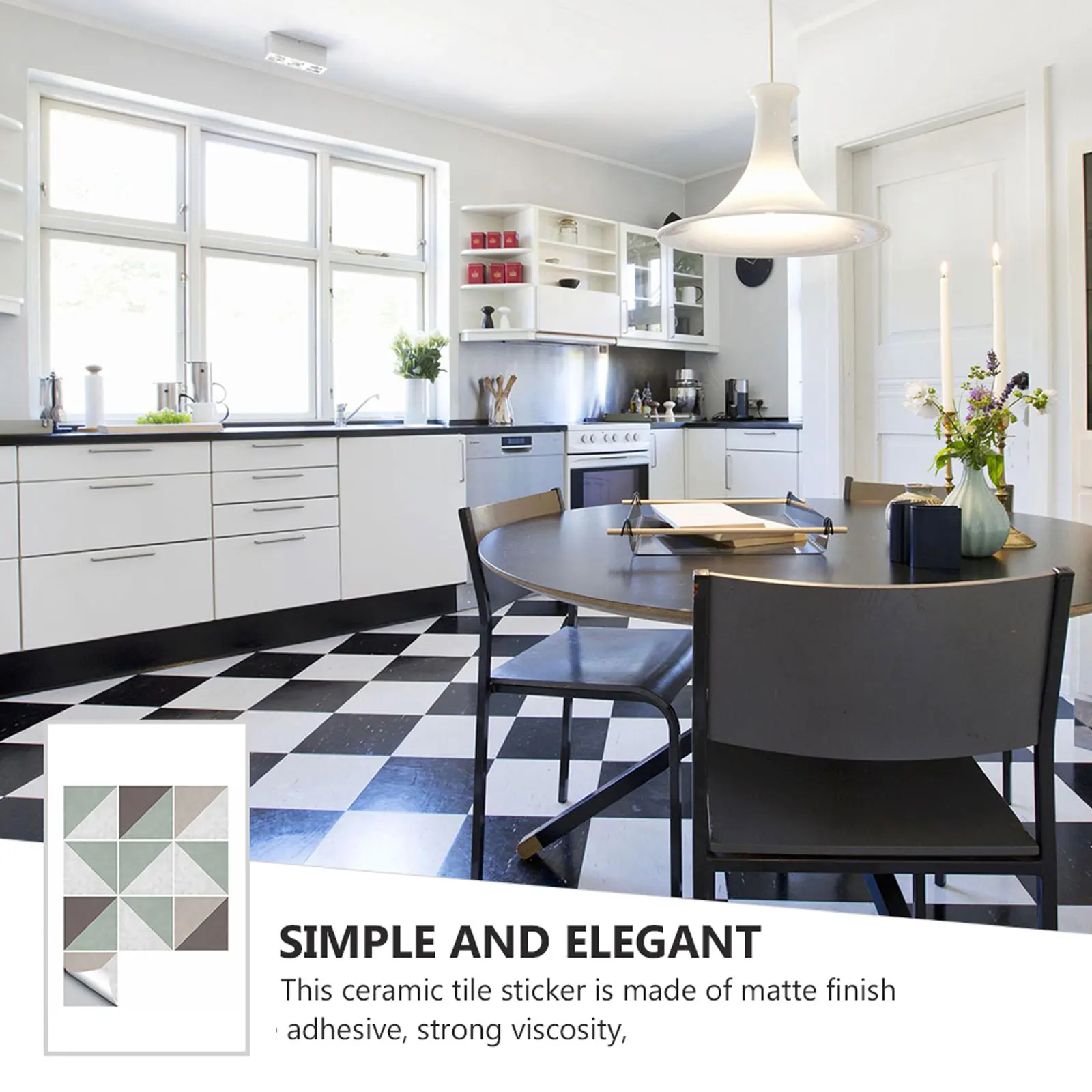 

Concrete Style Tiles Retro Ceramic Stickers Self Adhesive Wall Decals Waterproof PVC Home Decor Tile Backgrounds
