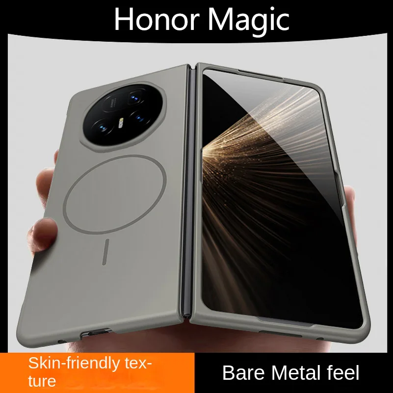 Funda delgada con anillo magnético sin bisel para Honor Magic V5 magic V3 V2 Magic Vs 3 Vs2, funda protectora para cámara