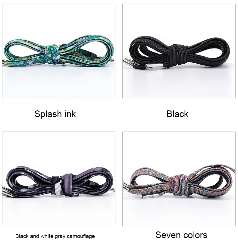 Elastische Schnürsenkel für Sneaker, flache Schnürsenkel, Freizeitschnürsenkel für den Außenbereich, schnelle und sichere Schnürsenkel für Kinder und Erwachsene, Unisex-Schnürsenkel, 1 Paar. – Detail 13