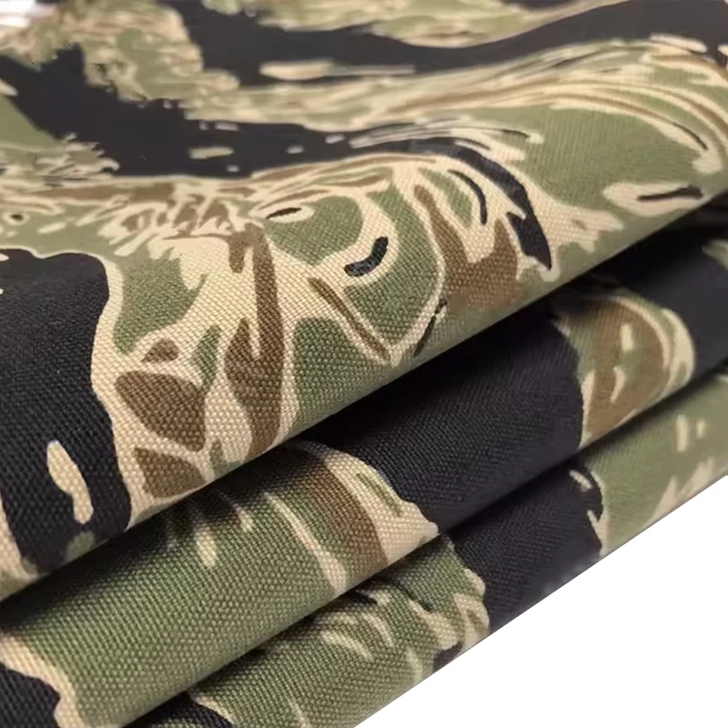 500D نايلون أزرق أسود الصحراء النمر شريط التمويه قماش نسيج مقاوم للماء الأمتعة سترة حقيبة مقاومة للاهتراء التكتيكية DIY بها بنفسك