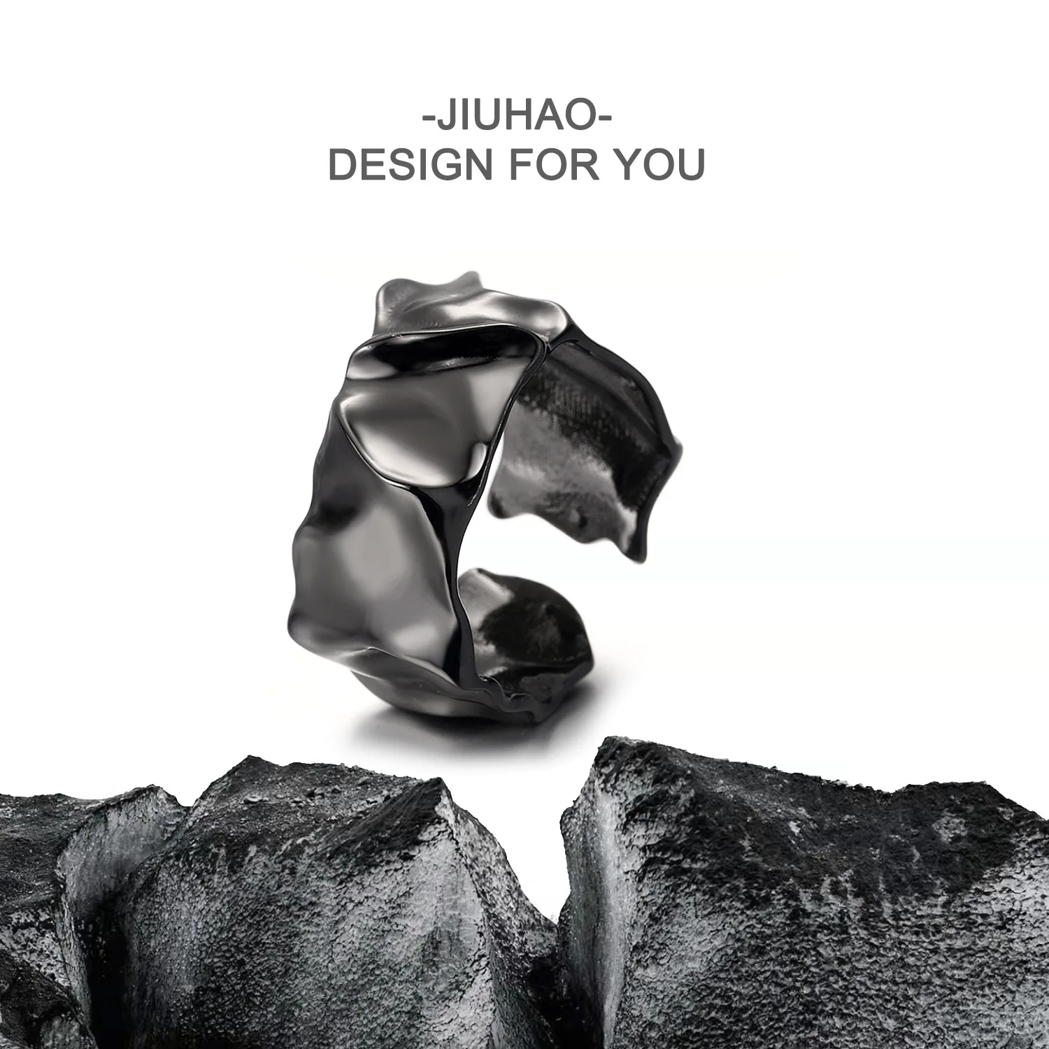 

2025 Edgy Textured Women's Ring - Minimalist Irregular Cool-Girl Style