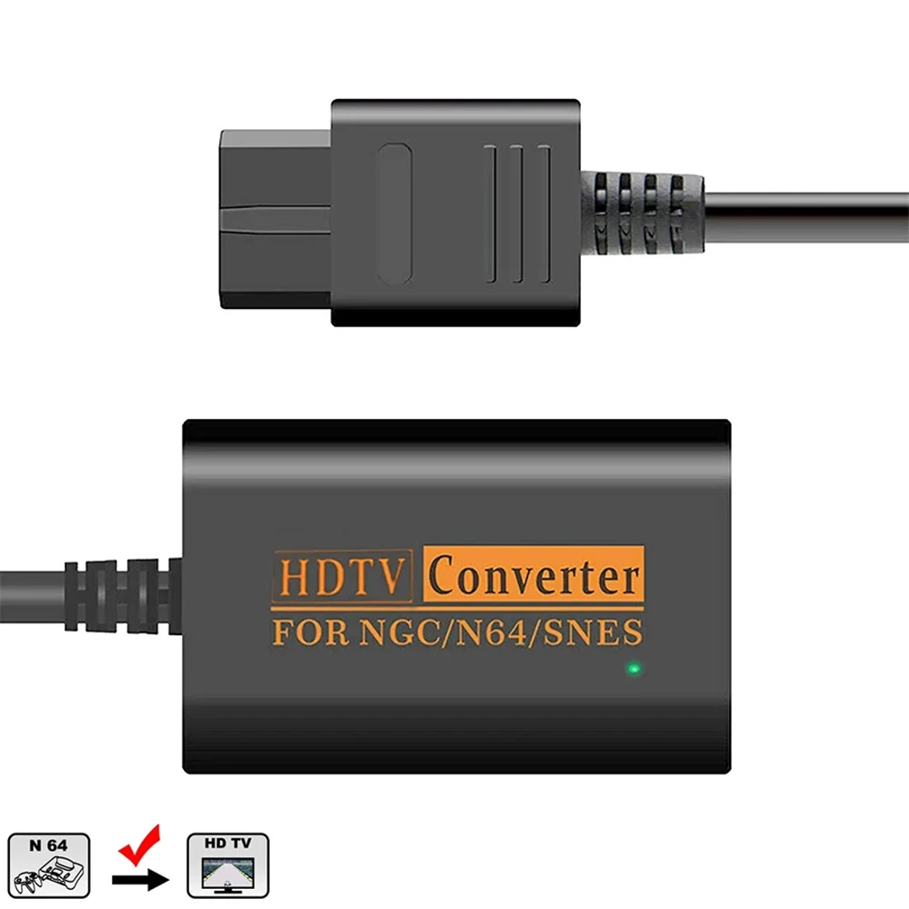 NGC/SNES/N64 To HDMI Converter Adapter,HDMI Cable for Nintend 64 SNES Console Game Cube NGC Plug and Play Restore Game Screen