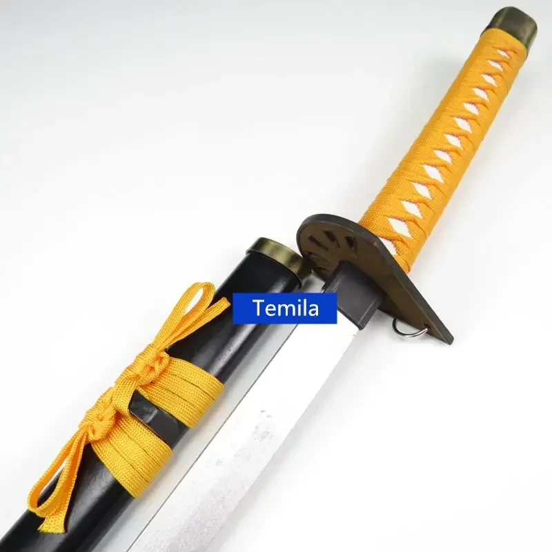 Anime Bleach Cosplay Katana Espada De Madeira, Arma Tousen Kaname, Espada Samurai Japonesa, Show De Festa De Fantasia, Engraçado, 100cm